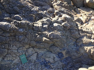 The view of rock in Hachinohe, Japan