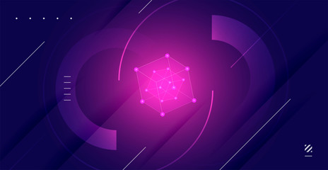 Abstract circuit board technology. Technological design. High tech digital technology concept.Vector