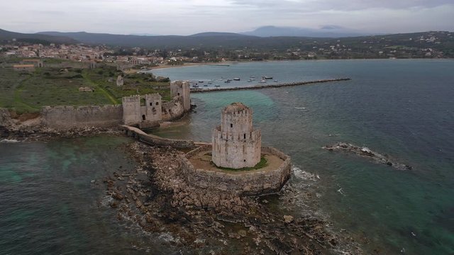 Methoni Castle at Methoni  in southwestern Greece