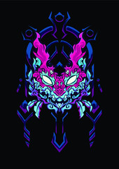 sacred tribal cat soul grab one for your soul 
abstract ghost travel collection art blue pink purple poster