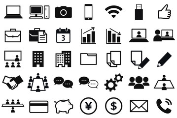 ビジネスアイコンのセット