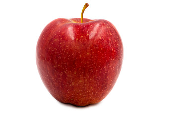 Fresh red apple isolated on white background.with clipping path.