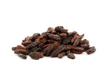 goji berries isolated on white background.