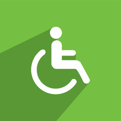WHEEL CHAIR ICON , HANDICAPPED ICON