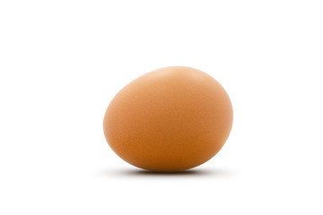 chicken egg isolated on white background.