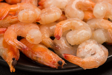 Tiger prawns  Close up.