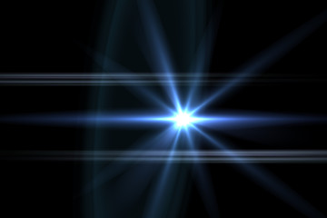 Abstract Natural Sun flare on the black background, flare light transition, effects sunlight, lens flare