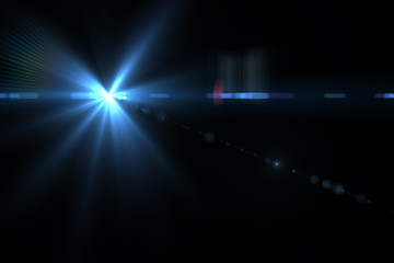 Abstract Natural Sun flare on the black background, flare light transition, effects sunlight, lens flare