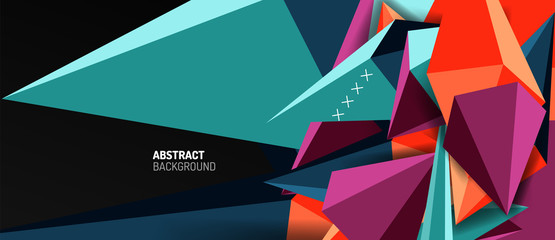 Trendy simple triangle abstract background, dynamic motion concept. Vector Illustration For Wallpaper, Banner, Background, Card, Book Illustration, landing page