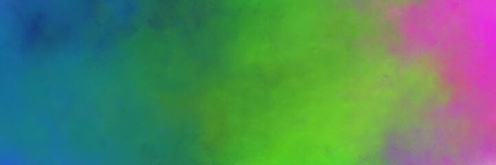 Fototapeta na wymiar beautiful vintage abstract painted background with sea green, mulberry and moderate green colors and space for text or image. can be used as horizontal header or banner orientation
