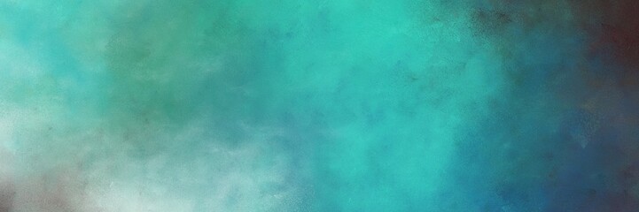 beautiful abstract painting background graphic with blue chill and dark slate gray colors and space for text or image. can be used as horizontal background texture