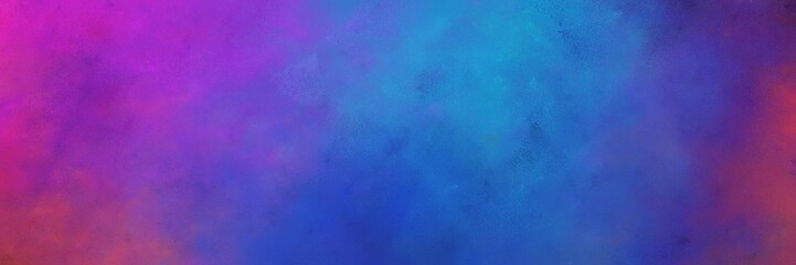 beautiful steel blue and royal blue color background with space for text or image. vintage texture, distressed old textured painted design. can be used as header or banner