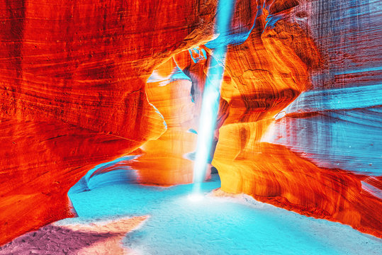 Antelope Canyon Is A Slot Canyon In The American Southwest.