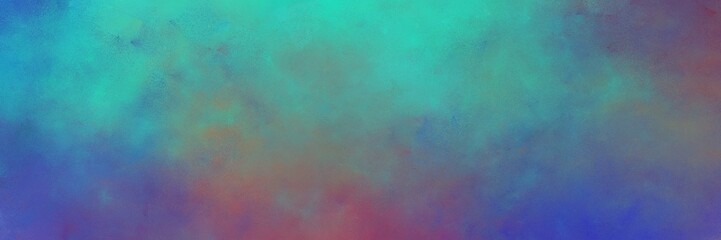 beautiful blue chill, light sea green and antique fuchsia colored vintage abstract painted background with space for text or image. can be used as header or banner