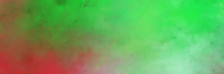 beautiful vintage abstract painted background with moderate green, pastel green and brown colors and space for text or image. can be used as horizontal background graphic
