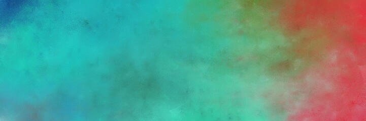 beautiful vintage texture, distressed old textured painted design with light sea green and indian red colors. background with space for text or image. can be used as horizontal background graphic