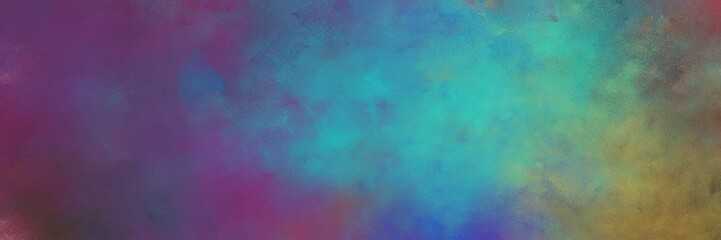 beautiful abstract painting background graphic with dim gray and medium aqua marine colors and space for text or image. can be used as horizontal background graphic