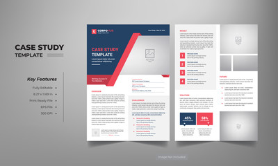 case study template with minimal design