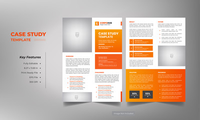 case study template with minimal design