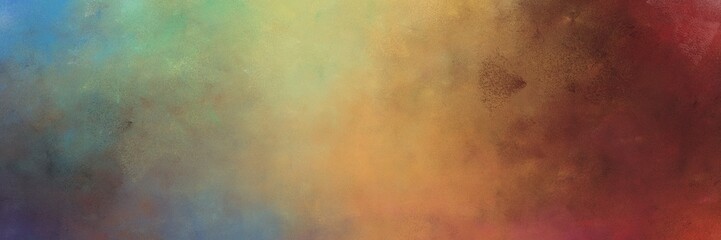 Fototapeta na wymiar beautiful abstract painting background graphic with pastel brown and dark khaki colors and space for text or image. can be used as horizontal background texture