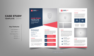 case study template with minimal design