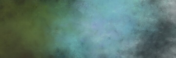 beautiful abstract painting background graphic with dim gray, medium aqua marine and dark slate gray colors and space for text or image. can be used as horizontal background texture