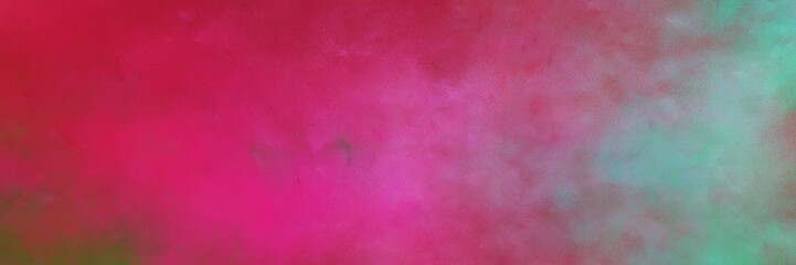beautiful abstract painting background texture with moderate pink and dark sea green colors and space for text or image. can be used as header or banner