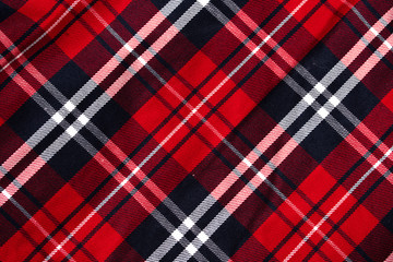 Texture of plaid seamless pattern for your design pattern in red, white and navy blue, checked...