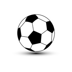 Soccer ball icon. Design template vector