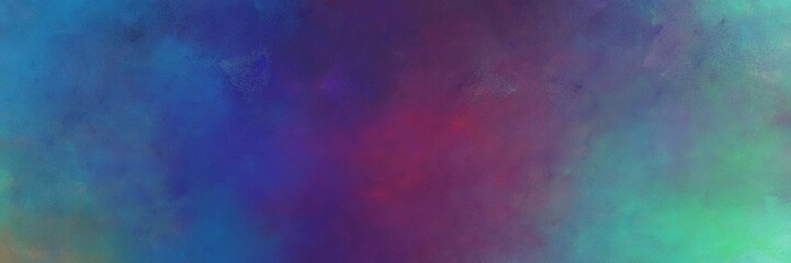 beautiful abstract painting background texture with dark slate blue, medium aqua marine and blue chill colors and space for text or image. can be used as postcard or poster