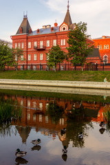 Obraz premium Russia. Oryol Oblast, Oryol Oblast - 09/06/2009: Assumption Cathedral. Oka.