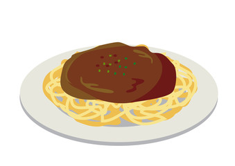 ミートソースパスタ