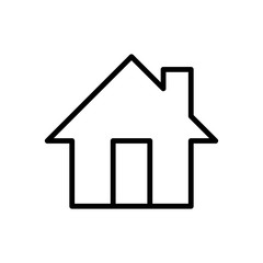 House Home Line Vector Icons. Editable Stroke