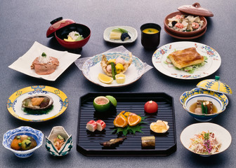 Japanese cuisine, wedding reception course meal