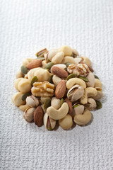 Pictures of various tree nuts and seeds