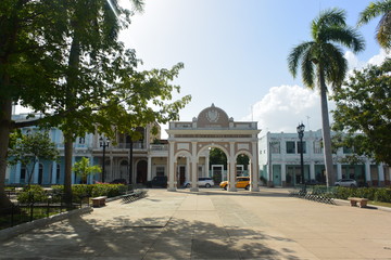 Obraz premium Honeymoon travel to cienfuegos cuba, historical place