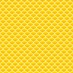 Gold Diamond Pattern Seamless Design. Pineapple Skin Pattern Seamless Design. Vector Design