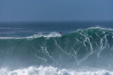 Nazare has one thing which attracts thousands of tourists and just few surfers who are brave and crazy enough to ride the biggest waves on our planet.
