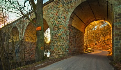 stary most kolejowy w Łebieniu