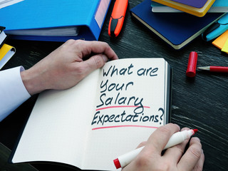 Handwritten Question what are your salary expectations.