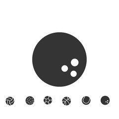 Fototapeta premium bowling ball icon vector illustration sign