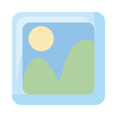 Isolated picture flat style icon vector design