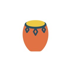 drum icon vector illustration sign