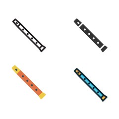 flute icon vector illustration sign