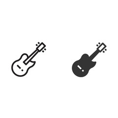 guitar icon vector illustration sign