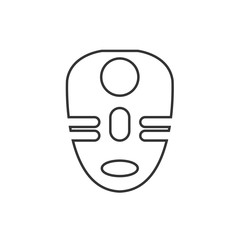 african mask icon vector illustration sign