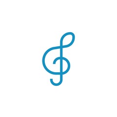 music sign icon vector illustration sign