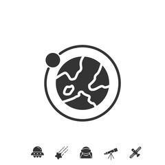 orbit icon vector illustration sign
