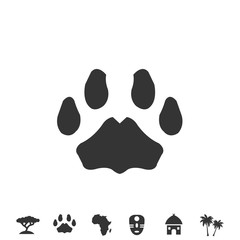 Fototapeta na wymiar paw footprint icon vector illustration sign