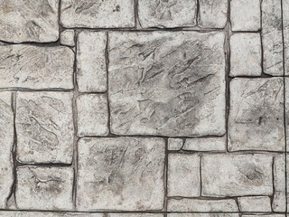 close up of old street floor gray textured cement asbestos board tiles background